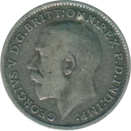 Великобритания 3 пенса 1912 год