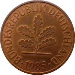 ФРГ 2 пфеннига 1985 год (J)