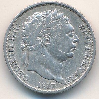 Великобритания 6 пенсов 1817 год