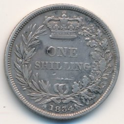 Великобритания 1 шиллинг 1834 год