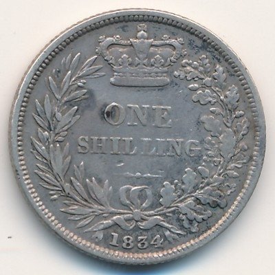 Великобритания 1 шиллинг 1834 год