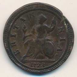 Великобритания 1/2 пенни 1723 год
