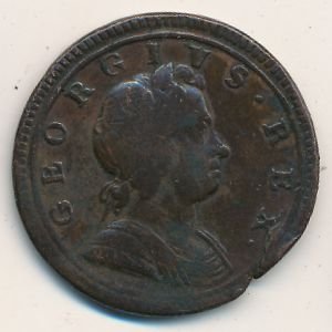 Великобритания 1/2 пенни 1723 год