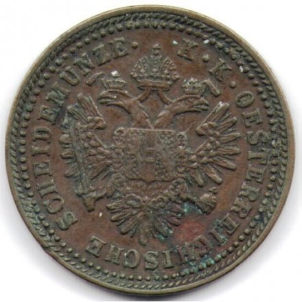 Австрия 1 крейцер 1851 год (A)