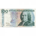 Швеция 100 крон 2008 год - Карл Линней - VF