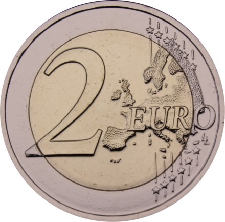 Люксембург 2 евро 2023 год - 25 лет принятия великого князя Анри в состав Международного олимпийского комитета