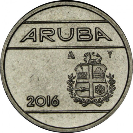 Аруба 25 центов 2016 год