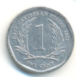 Восточные Карибы 1 цент 2013 год