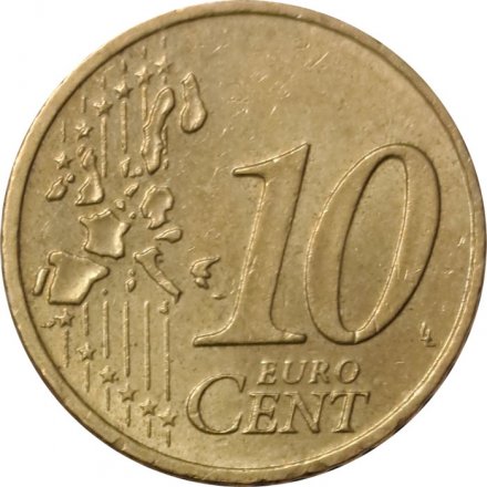 Германия 10 евроцентов 2002 год (A)