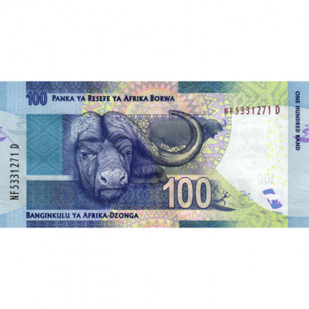 ЮАР 100 рэндов 2013 год - Африканский буйвол UNC