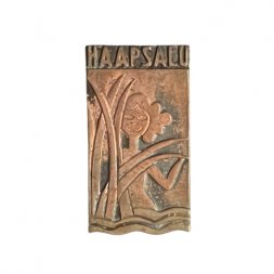 Значок Эстония. Хаапсалу (Haapsalu). Девушка