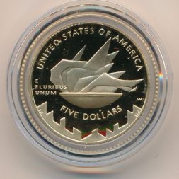 США 5 долларов 2002 год