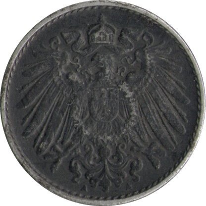 Германия 5 пфеннигов 1918 год (A)