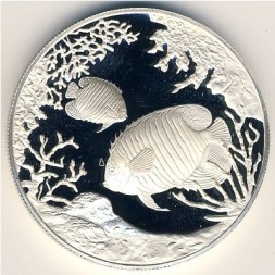 Монета Теркс и Кайкос 20 крон 1999 год