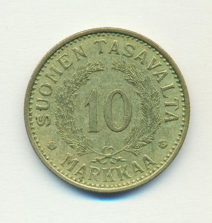 Финляндия 10 марок 1938 год