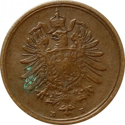 Германия 1 пфенниг 1875 год (E)