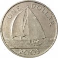 Бермудские острова 1 доллар 2003 год - Парусник