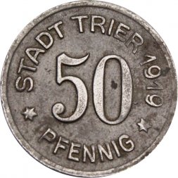 Германия (Город Трир) 50 пфеннигов 1919 год (нотгельд)