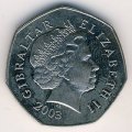 Гибралтар 50 пенсов 2003 год - Рождество. Мария и Иосиф