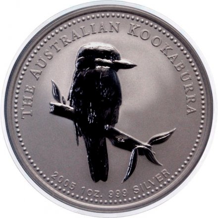 Австралия 1 доллар 2005 год - Австралийская кукабарра /сидящая на ветке, надпись в кругу/