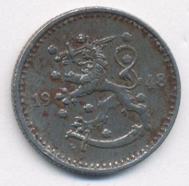 Финляндия 1 марка 1948 год