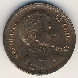 Чили 1 песо 1953 год