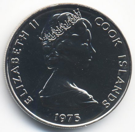 Острова Кука 10 центов 1975 год - Апельсин
