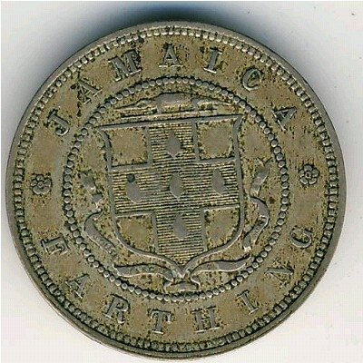 Ямайка 1 фартинг 1889 год