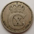 Дания 25 эре 1915 год - Король Кристиан X