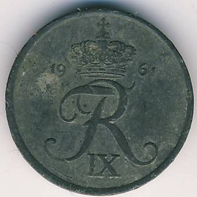 Дания 1 эре 1961 год