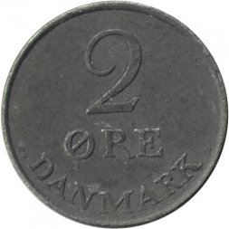 Дания 2 эре 1965 год (цинк)