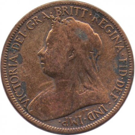 Великобритания 1/2 пенни 1898 год