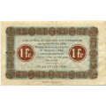 Франция (Нанси) 1 франк 1921 год - F-VF