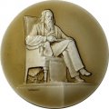Настольная медаль &quot;150 лет со дня рождения основоположника отечественной метрологии Д. И Менделеева&quot;