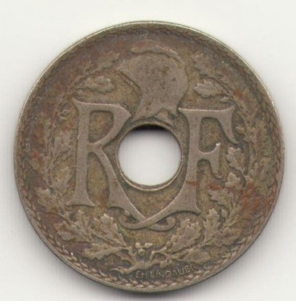 Франция 25 сантимов 1928 год