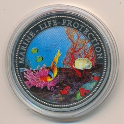 Монета Палау 1 доллар 1994 год - Защита подводного мира