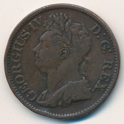 Ирландия 1/2 пенни 1822 год