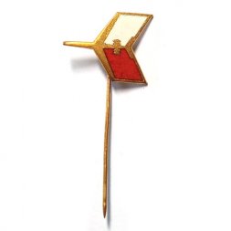 Значок-иголка Польша. Польские авиалинии, эмаль