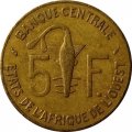 Западная Африка 5 франков 1981 год