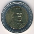 Таиланд 10 бат 2006 (BE 2549) год - 60 лет коронации Короля Рамы IX