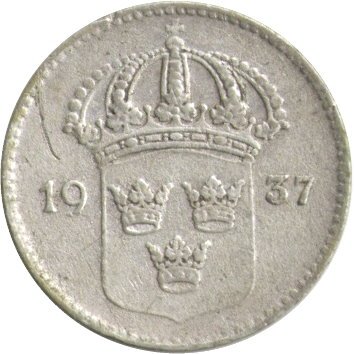 Швеция 10 эре 1937 год