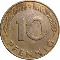 ФРГ 10 пфеннигов 1981 год (D)