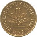 ФРГ 5 пфеннигов 1977 год - G