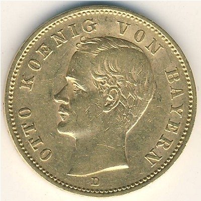 Бавария 20 марок 1900 год