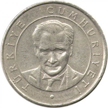 Турция 25 новых куруш 2005 год - Мустафа Кемаль Ататюрк