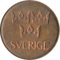 Швеция 5 эре 1972 год - Король Густав VI Адольф