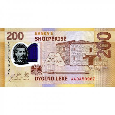 Албания 200 лек 2017 год (выпуск 2019 год) UNC