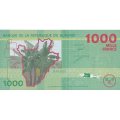 Бурунди 1000 франков 2015 год - Банановое дерево UNC