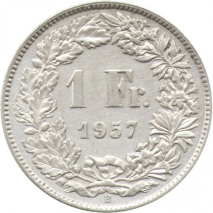 Швейцария 1 франк 1957 год