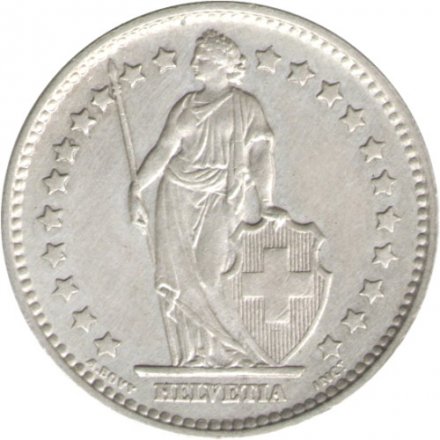 Швейцария 1 франк 1957 год